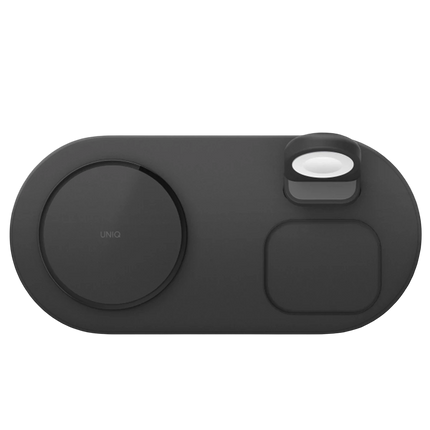 Aereo 3in1 Magsafe 15W Hızlı Kablosuz Şarj - Koyu Gri