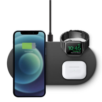 Aereo 3in1 Magsafe 15W Hızlı Kablosuz Şarj - Siyah 2