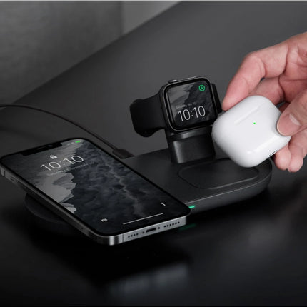 Aereo 3in1 Magsafe 15W Hızlı Kablosuz Şarj - Siyah 6