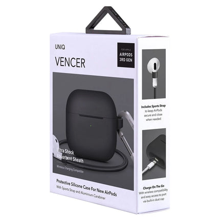 Airpods 3 (3.nesil) Vencer Silikon Kılıf - Siyah 4