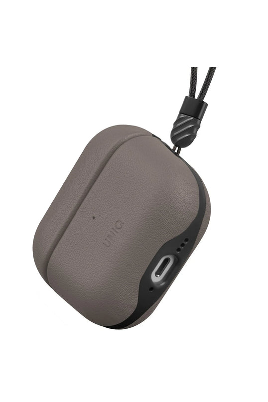 Airpods 4 (4.nesil)/Airpods 5 (5.Nesil) Lyden DS Deri Kılıf - Titan Gri 3