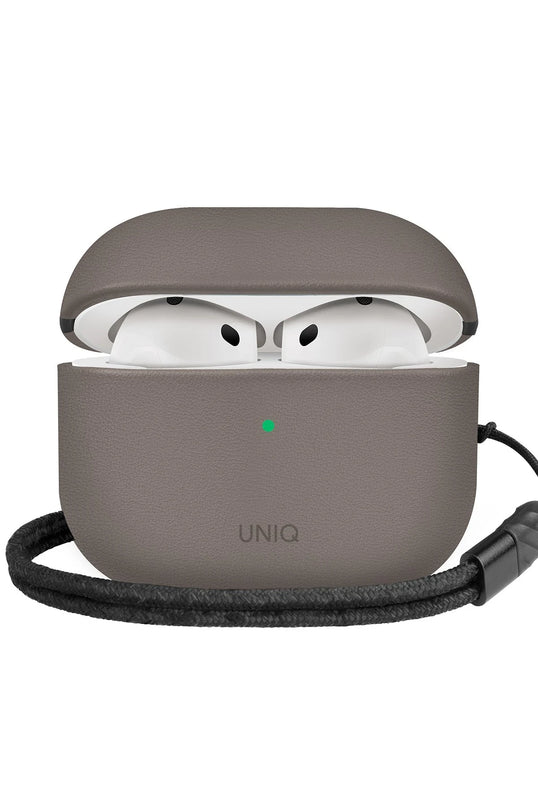 Airpods 4 (4.nesil)/Airpods 5 (5.Nesil) Lyden DS Deri Kılıf - Titan Gri