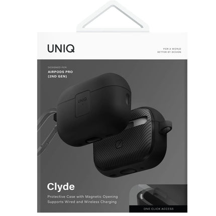 Airpods Pro 2 (2.nesil) Clyde Kilitli Kılıf - Siyah 6