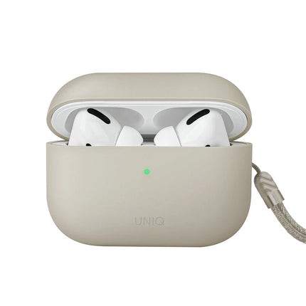 Airpods Pro 2 (2.nesil) Lino Silikon Kılıf - Bej