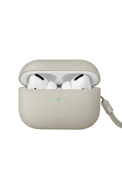 Airpods Pro 2 (2.nesil) Lino Silikon Kılıf - Bej