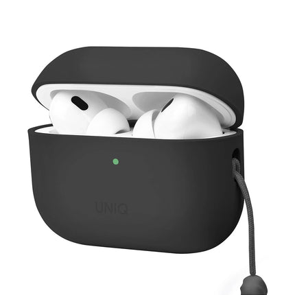 Airpods Pro 2 (2.nesil) Lino Silikon Kılıf - Gri 2