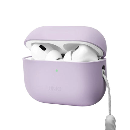 Airpods Pro 2 (2.nesil) Lino Silikon Kılıf - Lila 2