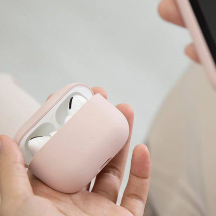Airpods Pro 2 (2.nesil) Lino Silikon Kılıf - Lila 7