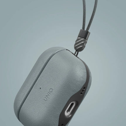 Airpods Pro 2 (2.nesil) Lyden DS Deri Kılıf - Mavi 3
