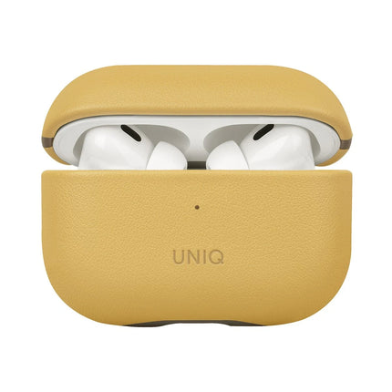Airpods Pro 2 (2.nesil) Lyden DS Deri Kılıf - Sarı