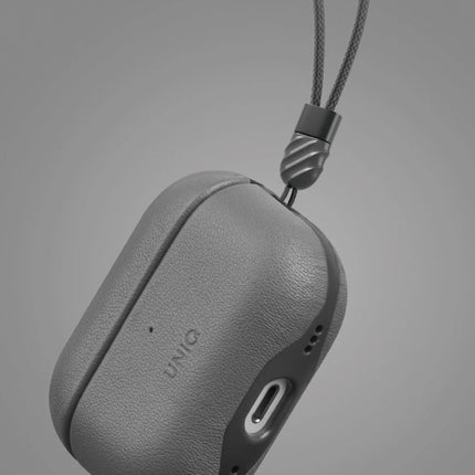 Airpods Pro 2 (2.nesil) Lyden DS Deri Kılıf - Siyah 3