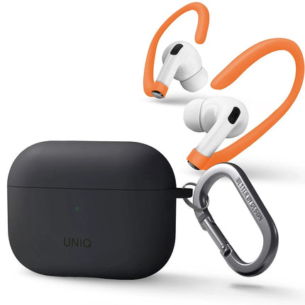 Airpods Pro 2 (2.nesil) Nexo Silikon Kılıf - Siyah 2