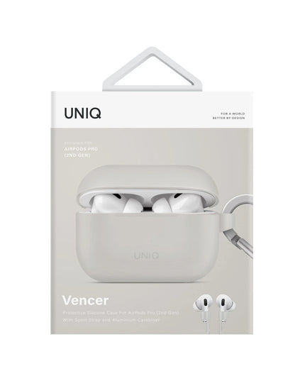 Airpods Pro 2 (2.nesil) Vencer Silikon Kılıf - Gri 4