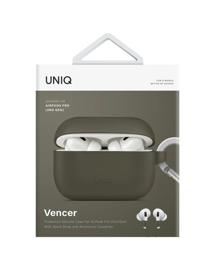 Airpods Pro 2 (2.nesil) Vencer Silikon Kılıf - Koyu Yeşil 4