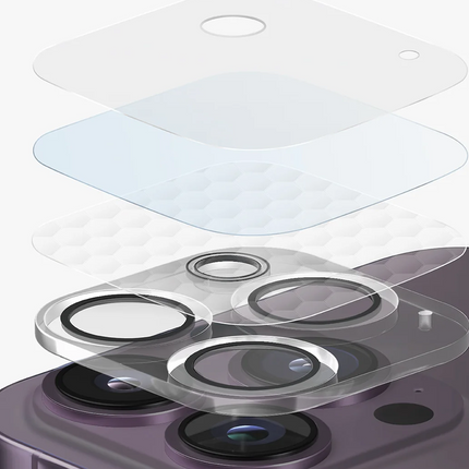 iPhone 14 Pro Max Optix Kamera Lens Koruyucu - Şeffaf 3