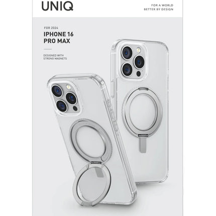 iPhone 16 Pro Max Swivix Rotating Kickstand Kapak Kılıf - Şeffaf 3