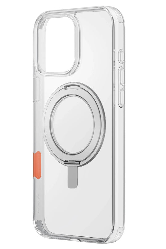 iPhone 16 Pro Max Swivix Rotating Kickstand Kapak Kılıf - Şeffaf 2