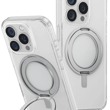 iPhone 16 Pro Max Swivix Rotating Kickstand Kapak Kılıf - Şeffaf