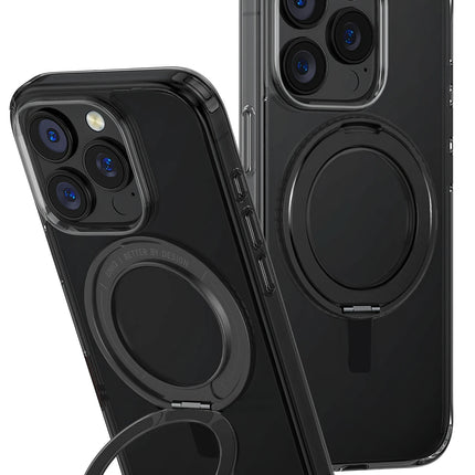 iPhone 16 Pro Max Swivix Rotating Kickstand Kapak Kılıf - Siyah