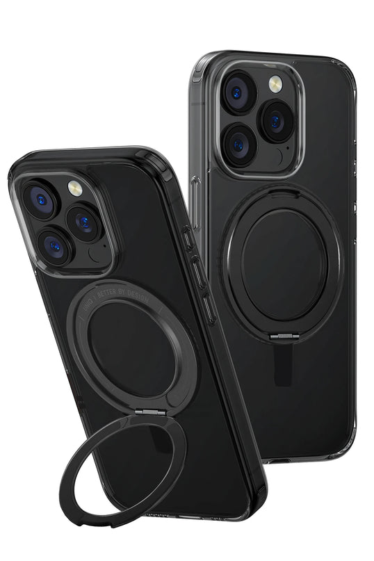 iPhone 16 Pro Max Swivix Rotating Kickstand Kapak Kılıf - Siyah