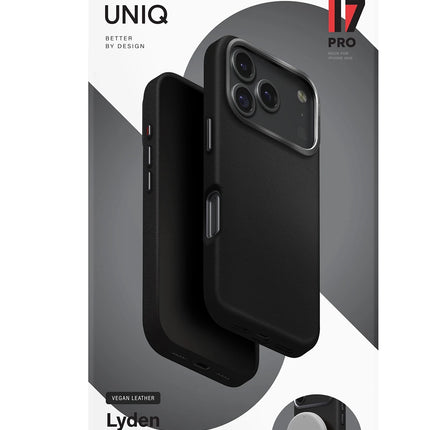iPhone 18 Pro/17 Pro Lyden Magsafe Deri Kapak Kılıf - Gri 5
