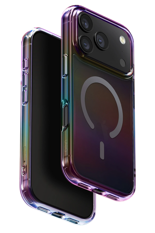 iPhone 17 Pro Max/18 Pro Max Iridescia Magsafe Kapak Kılıf - Dark Rainbow