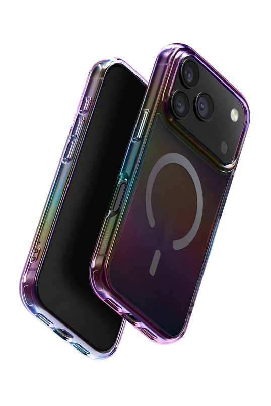 iPhone 17 Pro Max/18 Pro Max Iridescia Magsafe Kapak Kılıf - Dark Rainbow 3