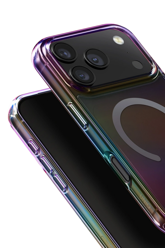 iPhone 17 Pro Max/18 Pro Max Iridescia Magsafe Kapak Kılıf - Dark Rainbow 2