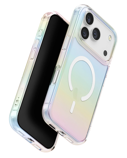 iPhone 17 Pro Max/18 Pro Max Iridescia Magsafe Kapak Kılıf - Rainbow 3