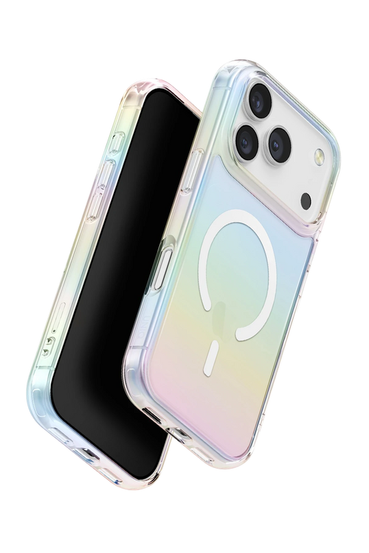 iPhone 17 Pro Max/18 Pro Max Iridescia Magsafe Kapak Kılıf - Rainbow 3