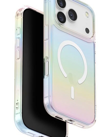 iPhone 17 Pro Max/18 Pro Max Iridescia Magsafe Kapak Kılıf - Rainbow