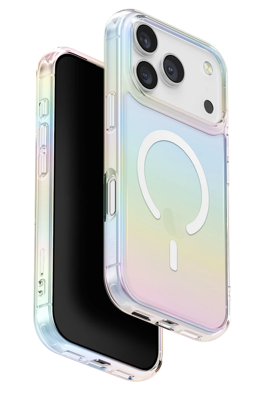 iPhone 17 Pro Max/18 Pro Max Iridescia Magsafe Kapak Kılıf - Rainbow
