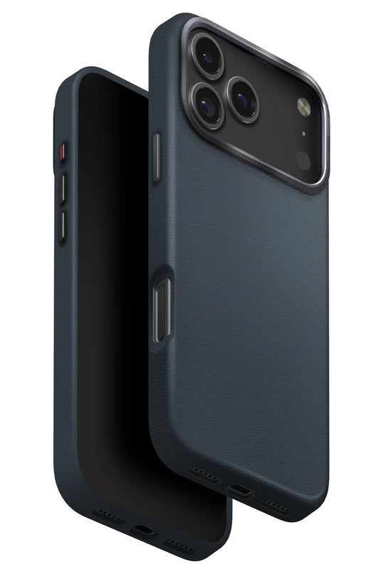 iPhone 18 Pro Max/17 Pro Max Lyden Magsafe Deri Kapak Kılıf - Mavi