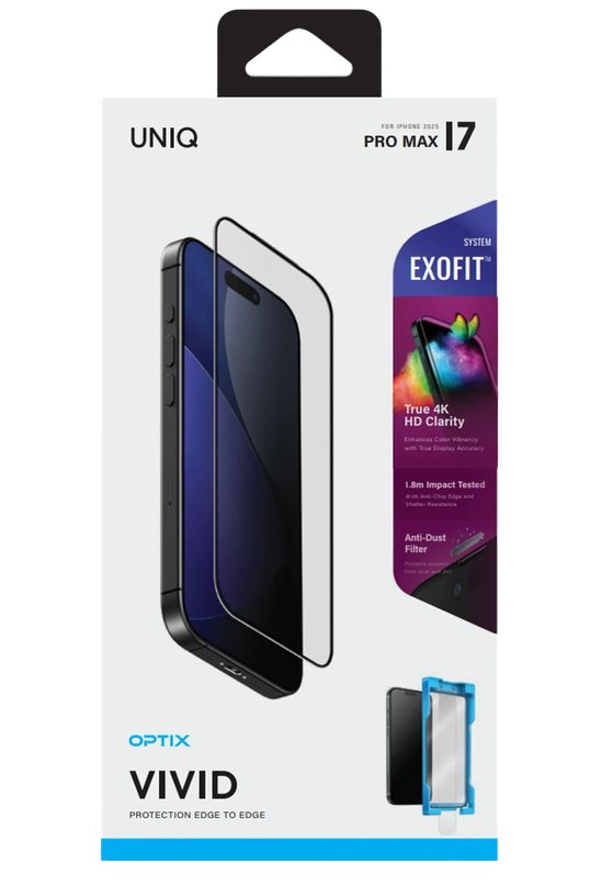 iPhone 17 Pro Max/18 Pro Max Optix Exofit Vivid Applicator HD Cam Ekran Koruyucu 6