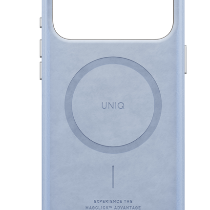 iPhone 18 Pro/17 Pro Lyden Magsafe Deri Kapak Kılıf - Açık Mavi 4