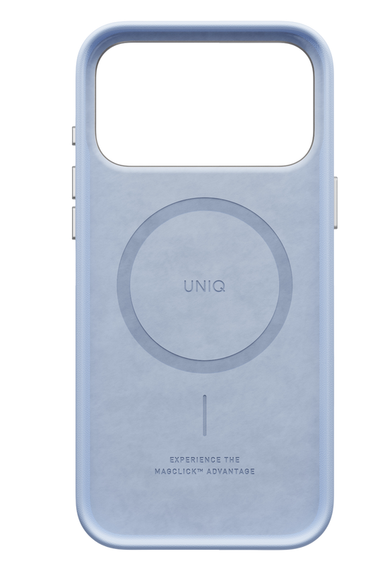 iPhone 18 Pro Max/17 Pro Max Lyden Magsafe Deri Kapak Kılıf - Açık Mavi 4