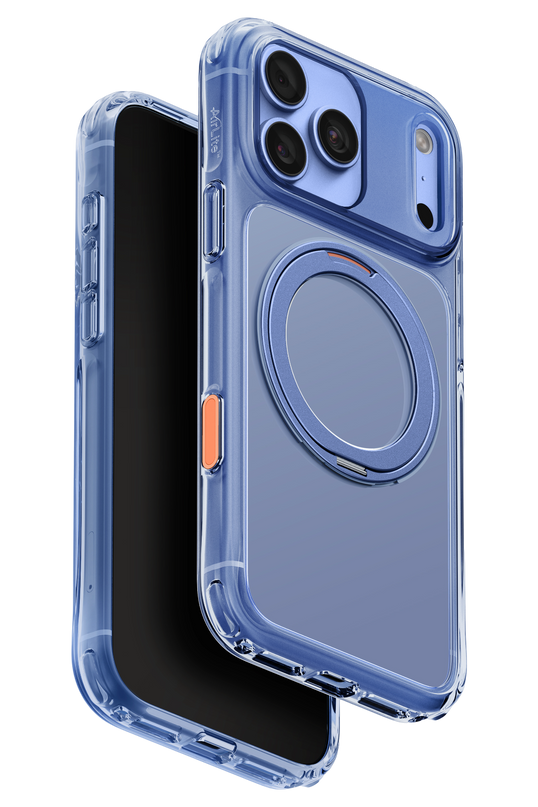 iPhone 18 Pro Max/17 Pro Max Swivix Rotating Kickstand Kapak Kılıf - Açık Mavi