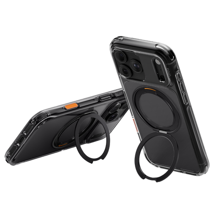 iPhone 18 Pro Max/17 Pro Max Swivix Rotating Kickstand Kapak Kılıf - Siyah 3
