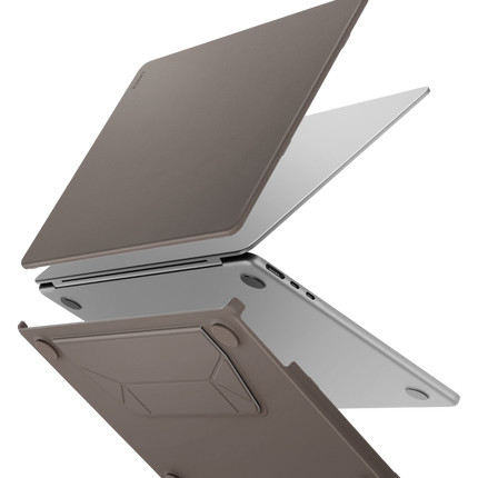 Macbook Air 13 (2022) Lyden Versa MacBook Standlı Kapak - Gri