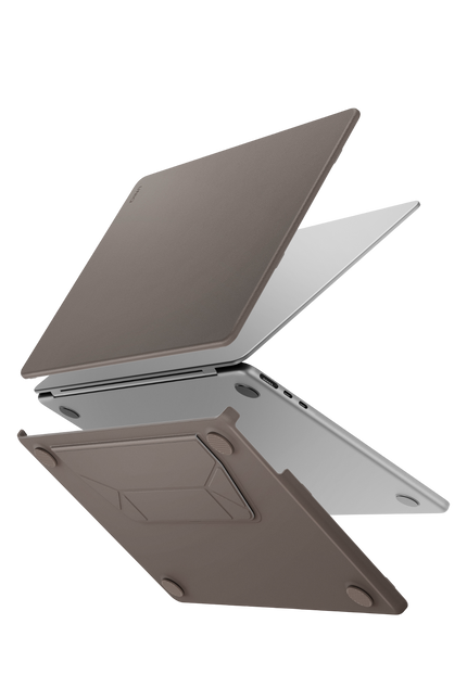 Macbook Air 13 (2022) Lyden Versa MacBook Standlı Kapak - Gri
