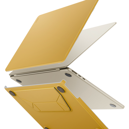 Macbook Air 13 (2022) Lyden Versa MacBook Standlı Kapak - Sarı
