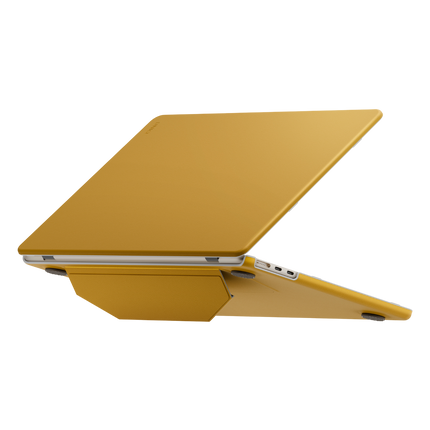Macbook Air 13 (2022) Lyden Versa MacBook Standlı Kapak - Sarı 2
