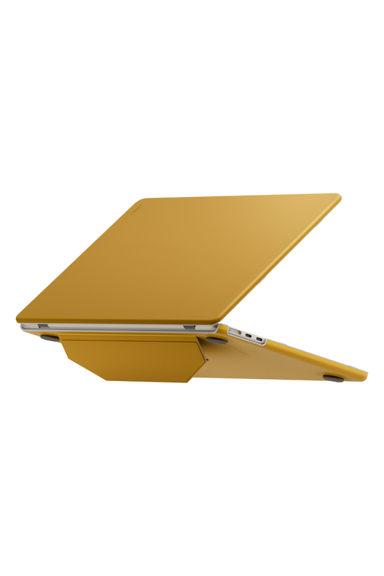 Macbook Air 13 (2022) Lyden Versa MacBook Standlı Kapak - Sarı 2