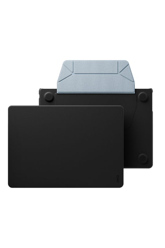 Macbook Air 13 (2022) Lyden Versa MacBook Standlı Kapak - Siyah 2