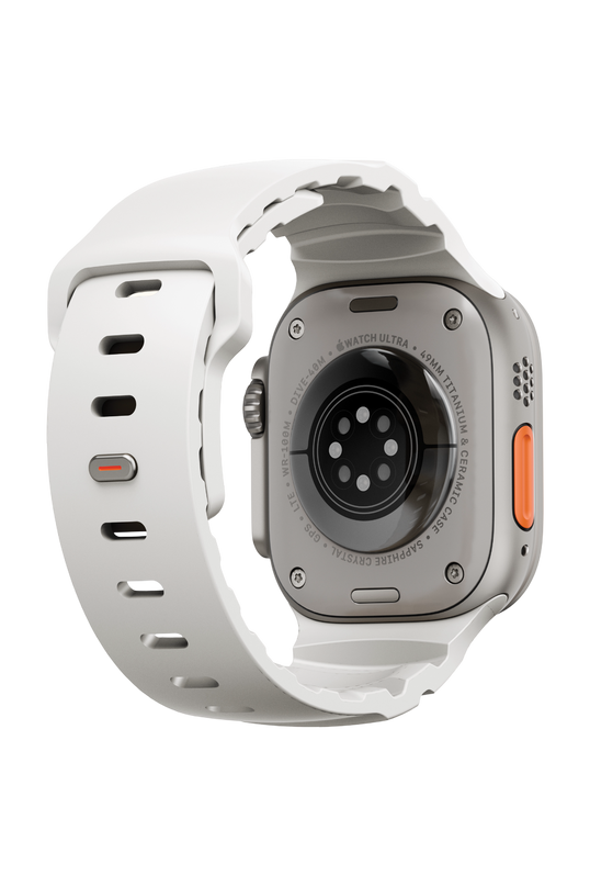 Watch Ultra 49mm Alton Silikon Kordon - Beyaz 4