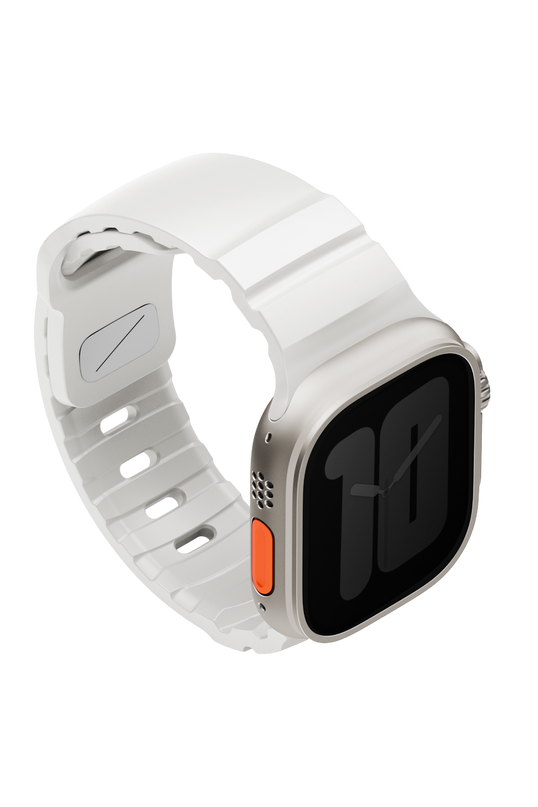 Watch Ultra 49mm Alton Silikon Kordon - Beyaz 3
