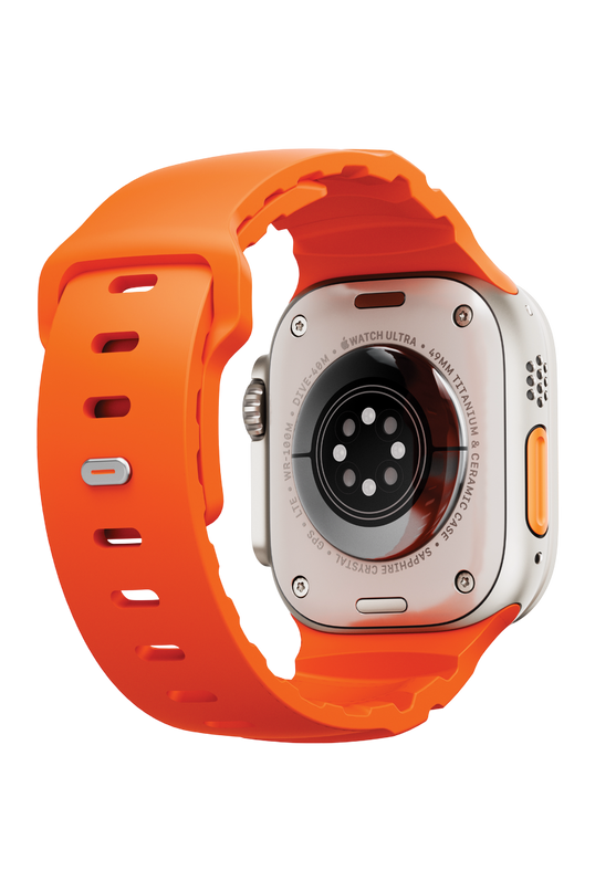 Watch Ultra 49mm Alton Silikon Kordon - Turuncu 4