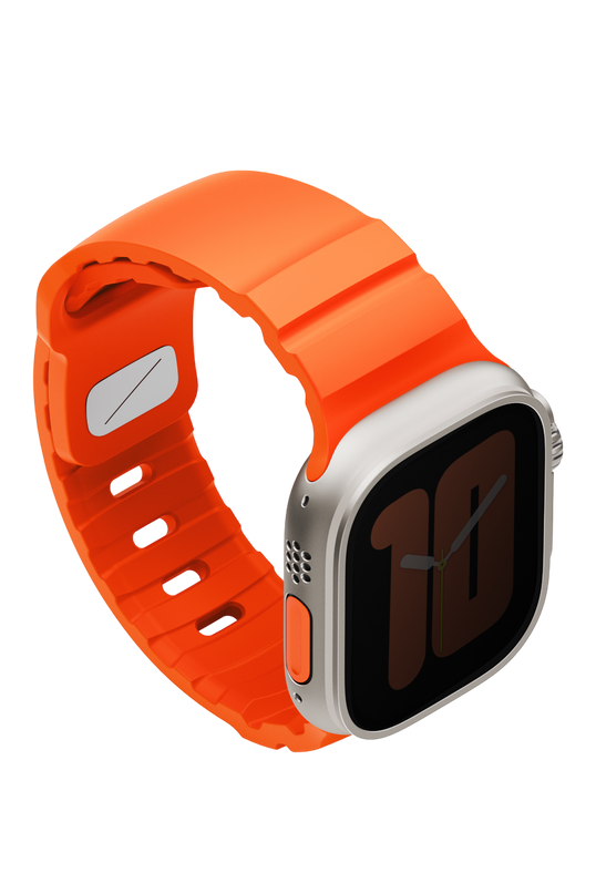 Watch Ultra 49mm Alton Silikon Kordon - Turuncu 3