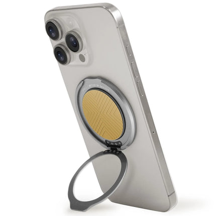 GripFit Classic 360 Manyetik Magsafe Kickstand Yüzük - Sarı