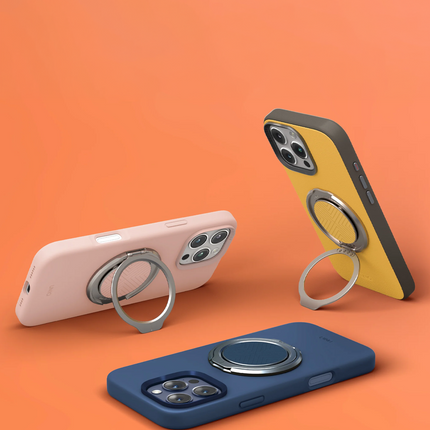 GripFit Classic 360 Manyetik Magsafe Kickstand Yüzük - Sarı 4